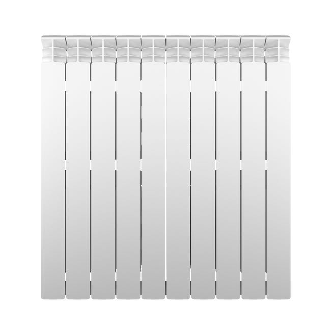 Leroymerlin Radiatore acqua calda EQUATION ALURAD in alluminio 10 elementi interasse 800 mm bianco Novità
