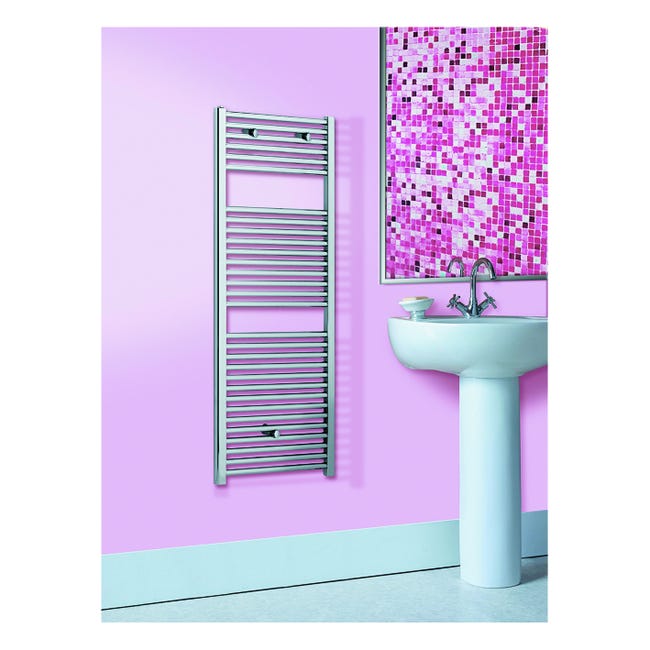 Leroymerlin Scaldasalviette ad acqua calda DE'LONGHI KIARA argento interasse 450 mm L 50 x H 186 cm In Saldo