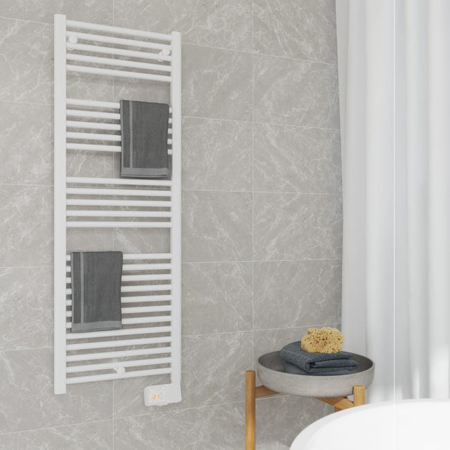 Leroymerlin Scaldasalviette elettrico EQUATION Kaltar L 50 cm bianco Nuova