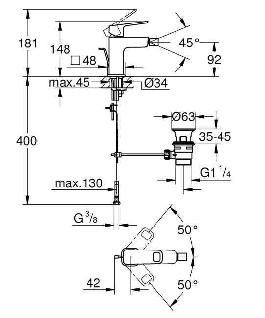 Leroymerlin Rubinetto per bidet Clova Pulse cromato lucido GROHE Affare Del Giorno