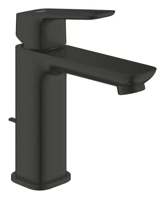 Leroymerlin Rubinetto per lavabo a canna media Clova Pulse nero spazzolato opaco GROHE