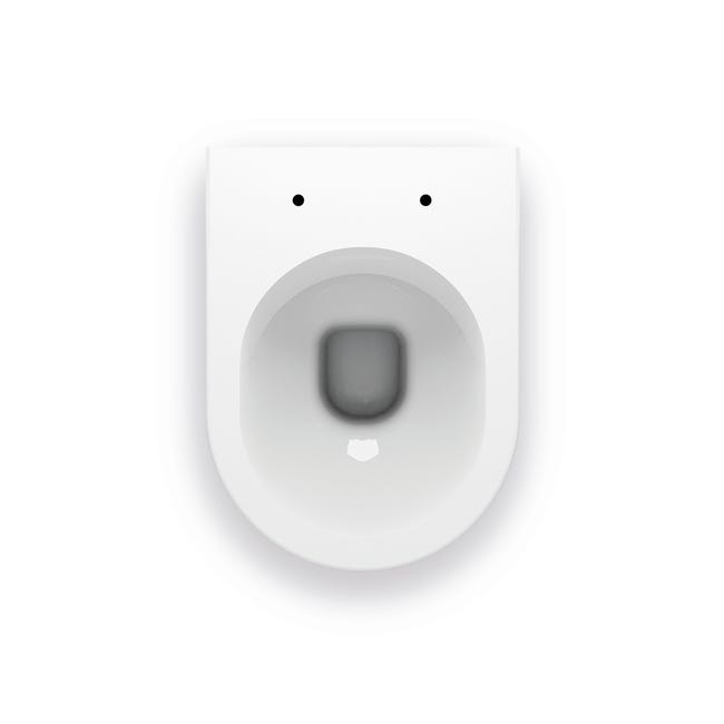 Leroymerlin Vaso WC filomuro vogue sedile escluso P 51 x L 37 x H 41 cm bianco Pezzi Unici