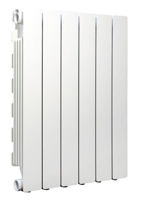 Leroymerlin Radiatore acqua calda PRODIGE MODERN in alluminio 6 elementi interasse 600 mm bianco Economico