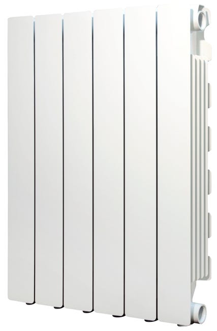 Leroymerlin Radiatore acqua calda PRODIGE MODERN in alluminio 6 elementi interasse 600 mm bianco Economico