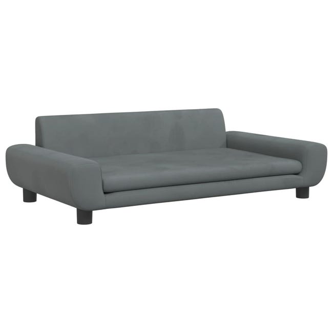 Leroymerlin vidaXL Lettino per Cani Grigio Scuro 100x54x33 cm in Velluto Online
