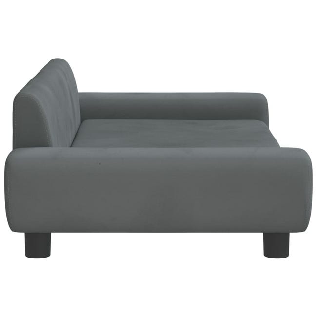 Leroymerlin vidaXL Lettino per Cani Grigio Scuro 100x54x33 cm in Velluto Online