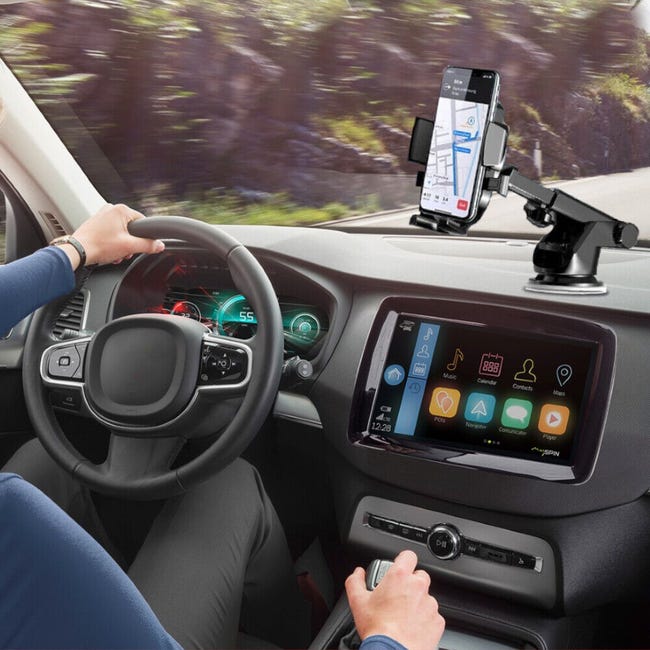 Leroymerlin Porta Cellulare Auto Ventosa Cruscotto Universale – Supporto Smartphone Macchina - Nero Liquidazione