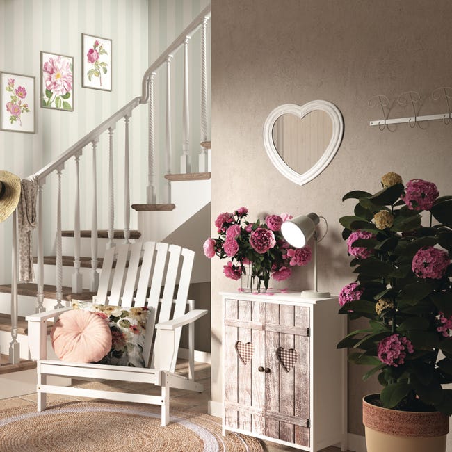 Leroymerlin Specchio cuore in pvc bianco 40 x 45 cm Offerte speciali