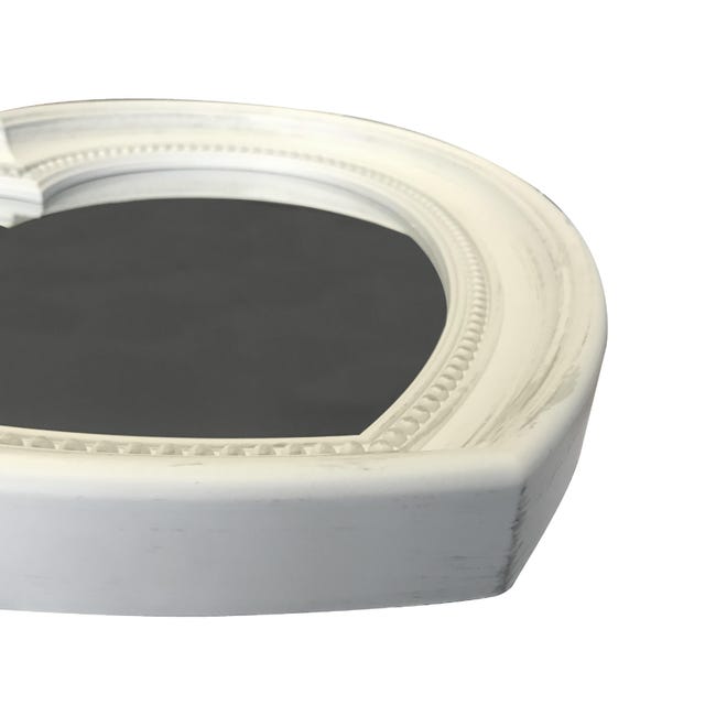 Leroymerlin Specchio cuore in pvc bianco 40 x 45 cm Offerte speciali