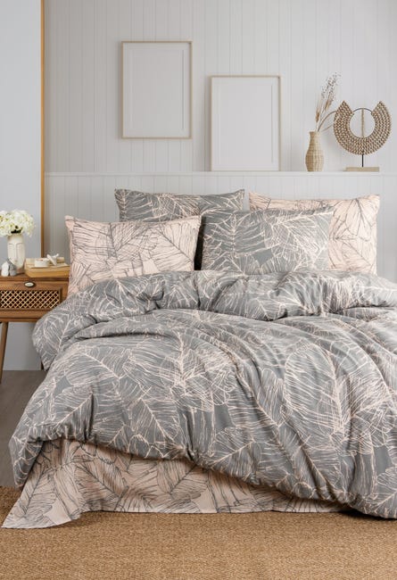 Leroymerlin Set letto BOTANIK 260 x 240 cm - Grigio Sconti VIP