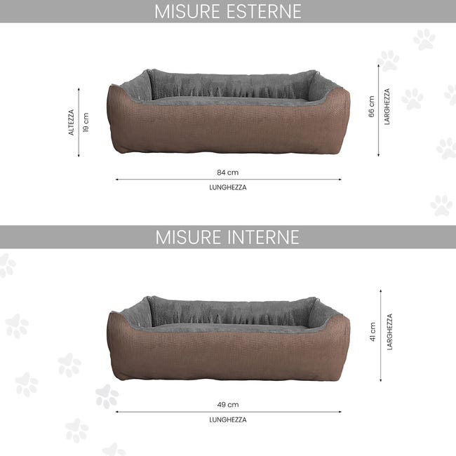 Leroymerlin CUCCIA LOVE SOGNI E CAPRICCI PETS 84x66 cm TORTORA Prezzo basso