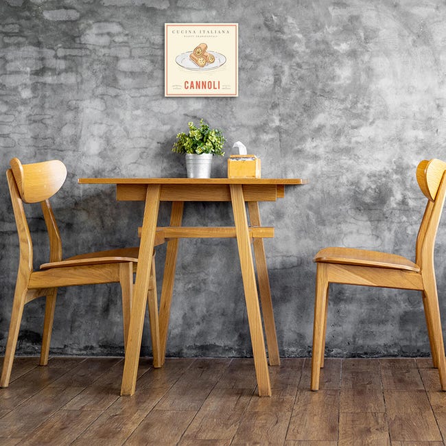 Leroymerlin Quadro su tela Cannoli beige 30 x 30 cm Super Saving Price