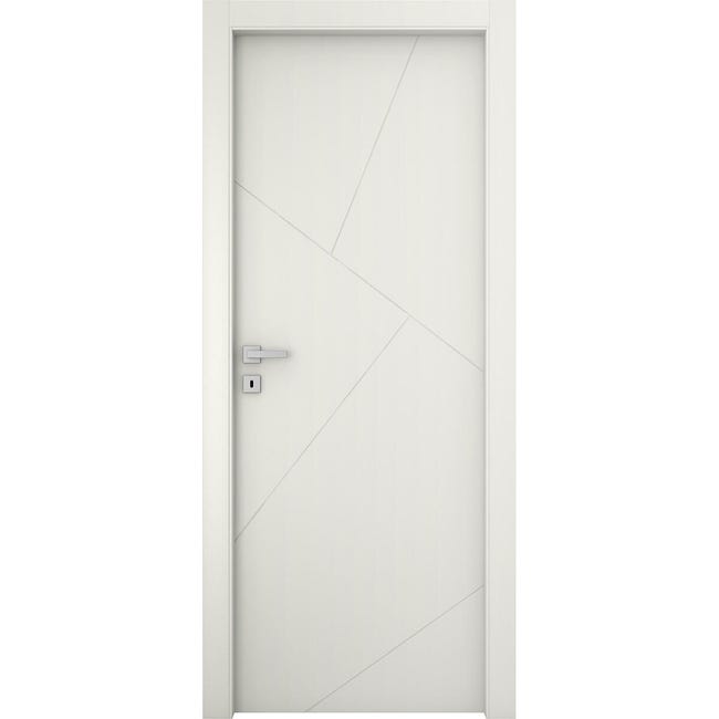 Leroymerlin Porta tamburata battente Oblique bianco L 70 x H 210 cm reversibile Black Friday Prezzi