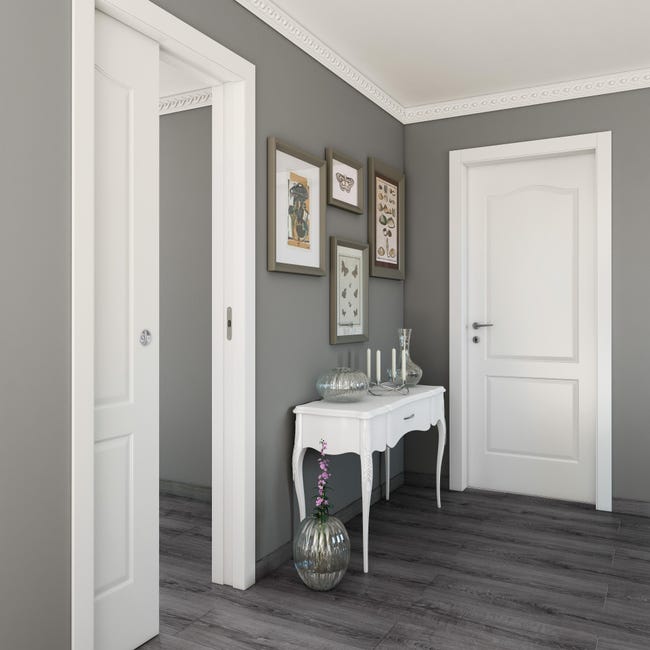 Leroymerlin Porta scorrevole Empire bianco L 70 x H 210 cm reversibile Spedizione Gratuita