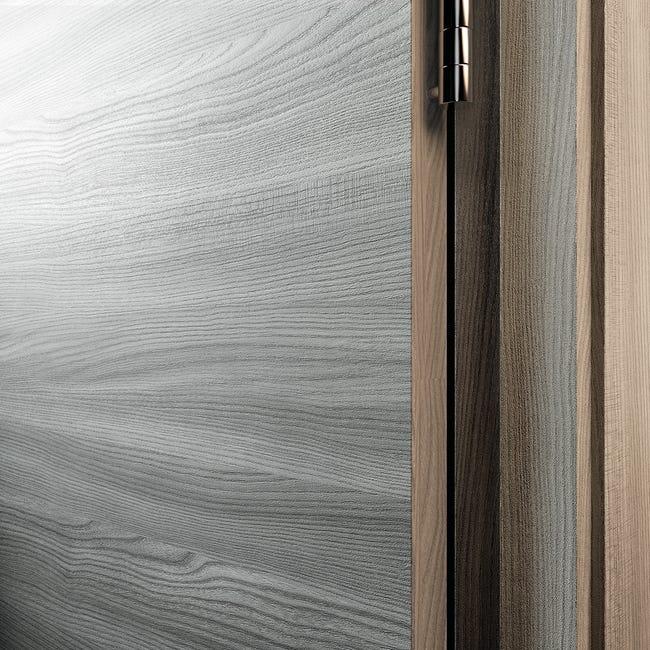 Leroymerlin Porta battente Corn rovere grigio L 90 x H 210 cm reversibile Pezzi Unici