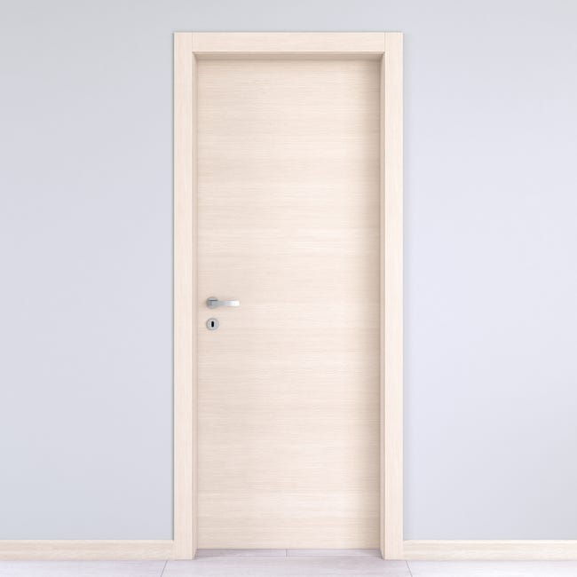 Leroymerlin Porta tamburata battente Lucad grano L 70 x H 210 cm reversibile Qualità Garantita