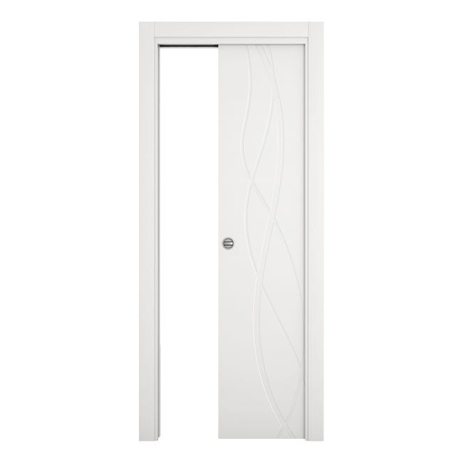 Leroymerlin Porta tamburata scorrevole Dna bianco L 70 x H 210 cm reversibile Promozione Limitata