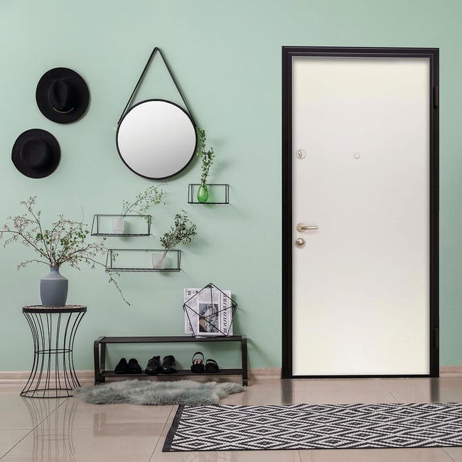 Leroymerlin Porta blindata MASTER Square L 80 x H 200 cm bianco apertura sinistra Fino Al -60%