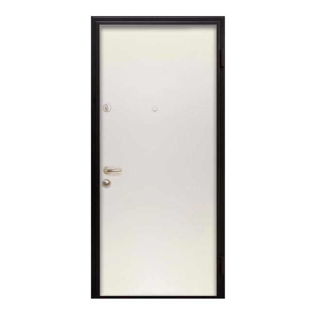 Leroymerlin Porta blindata MASTER Square L 80 x H 200 cm bianco apertura sinistra Fino Al -60%