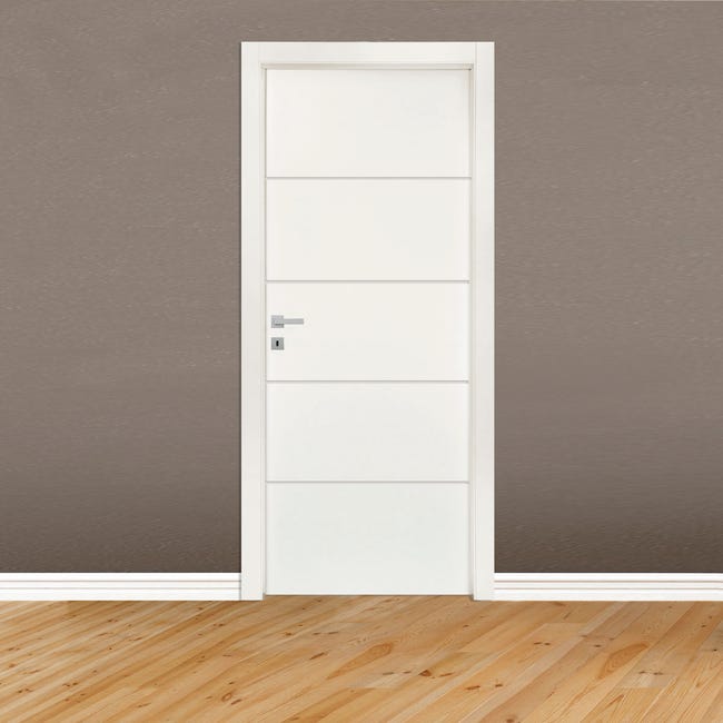 Leroymerlin Porta battente Fourlines bianco L 80 x H 210 cm reversibile Sottocosto