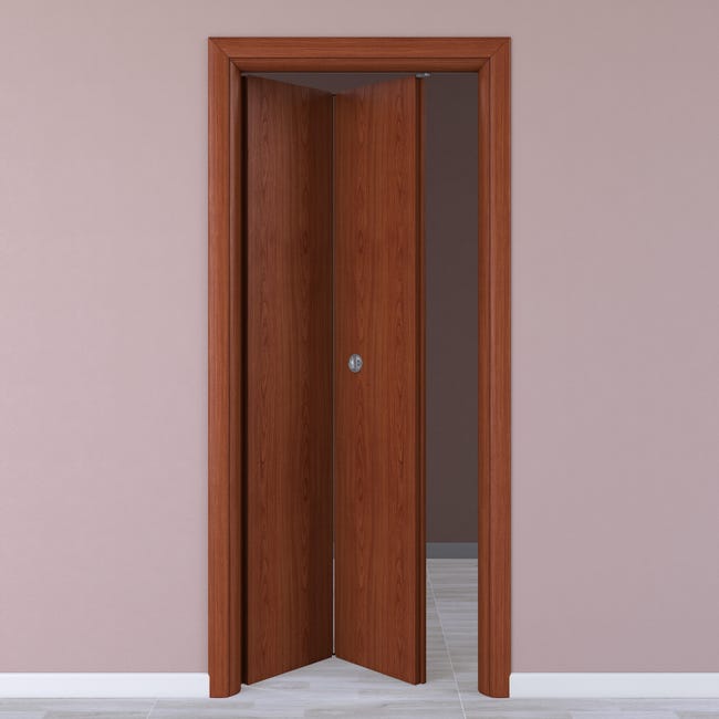 Leroymerlin Porta pieghevole a libro simmetrica Rose ciliegio L 80 x H 210 cm sinistra Novità