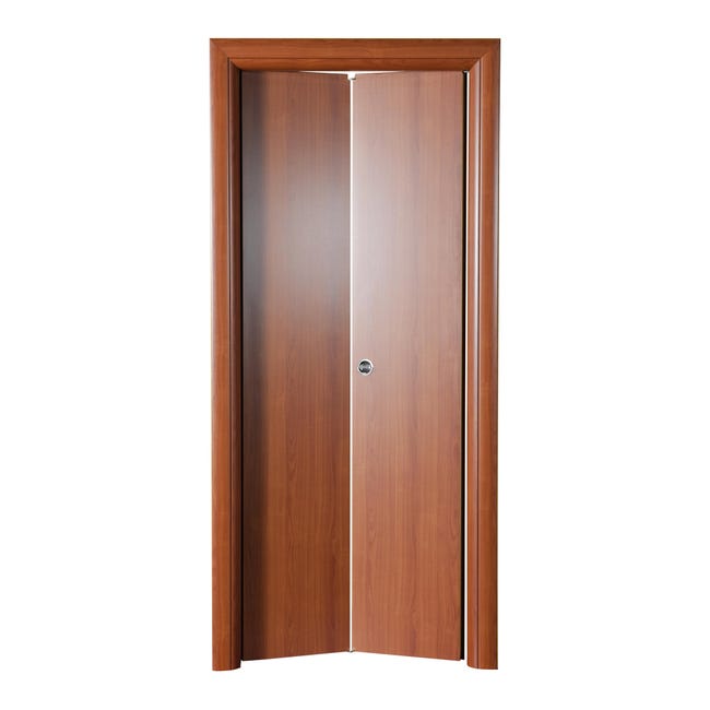 Leroymerlin Porta pieghevole a libro simmetrica Rose ciliegio L 80 x H 210 cm sinistra Novità