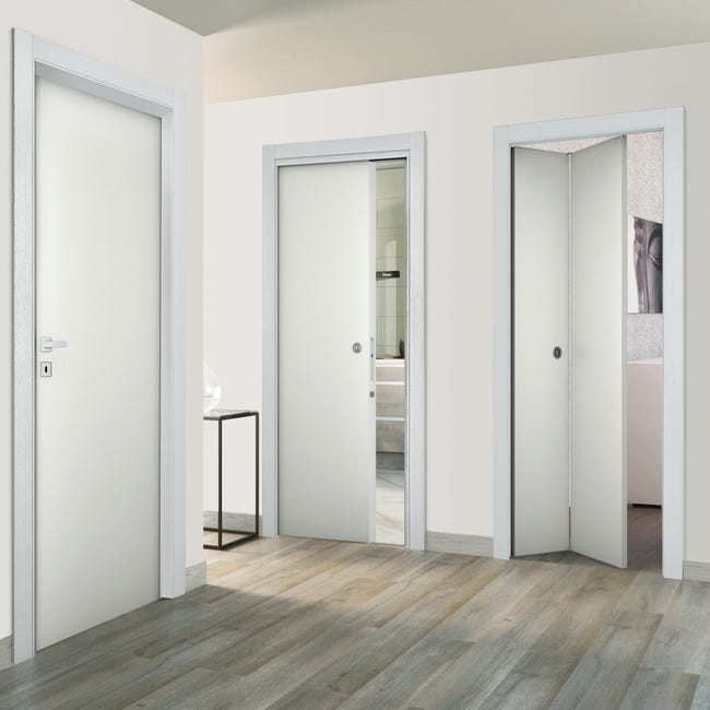 Leroymerlin Porta tamburata battente Bath bianco L 80 x H 210 cm reversibile Sconto
