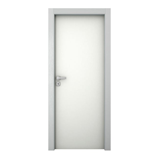 Leroymerlin Porta tamburata battente Bath bianco L 80 x H 210 cm reversibile Sconto