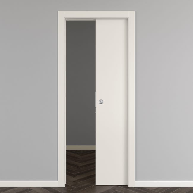 Leroymerlin Porta scorrevole Strauss bianco L 80 x H 210 cm reversibile Offerta