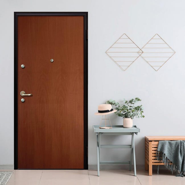 Leroymerlin Porta blindata MASTER Hanger L 85 x H 200 cm noce apertura sinistra Economico