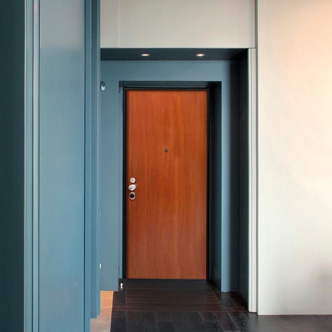 Leroymerlin Porta blindata MASTER Service L 90 x H 210 cm noce/bianco apertura destra Online