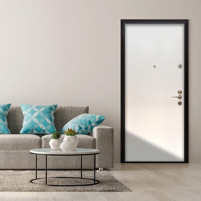 Leroymerlin Porta blindata MASTER Service L 90 x H 210 cm noce/bianco apertura destra Online