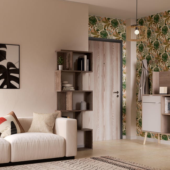 Leroymerlin Pannello per porta blindata coordinato porta Plank rivestito laminato rovere naturale L 90 x H 210 cm Sp 3 mm Outlet