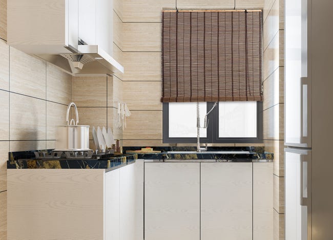 Leroymerlin Tenda a rullo oscurante Atlanta wengè 150x300 cm In Saldo