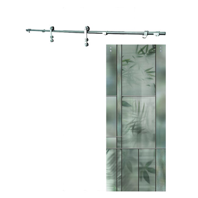 Leroymerlin Porta scorrevole Heaven in cristallo L 88 x H 215 cm con binario Lux Negozio online di fabbrica