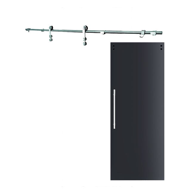 Leroymerlin Sistema scorrevole Lux grigio per anta in vetro L 2 m Prezzo di fabbrica