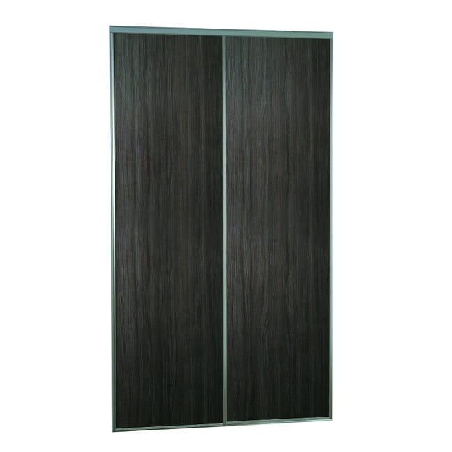Leroymerlin Kit anta scorrevole con binario Florida 2 ante marrone L 120 x H 270 cm Offerta esclusiva
