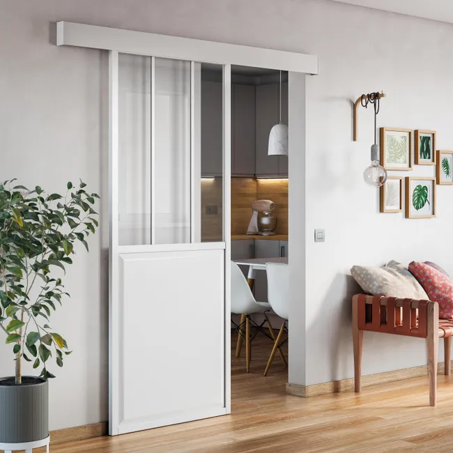 Leroymerlin Sistema scorrevole Atelier bianco per anta in legno e metallo L 1 86 m Black Friday