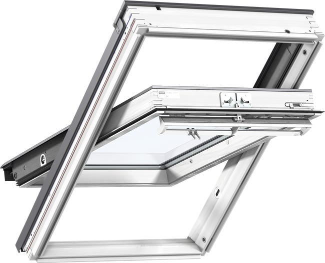 Leroymerlin Finestra da tetto (faccia inclinata) VELUX GGL PK04 2070 manuale L 94 x H 98 cm bianco Offerta per la Festa della Mamma