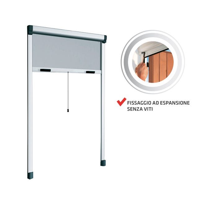 Leroymerlin Zanzariera avvolgibile MEDAL Bazar per portafinestra L 140 x H 250 cm bianco Offerta Giorno del Papà