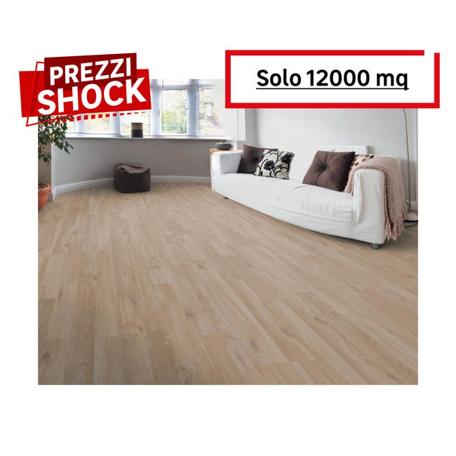 Leroymerlin Pavimento laminato Standard 2S marrone Sp 7mm Ritorno libero