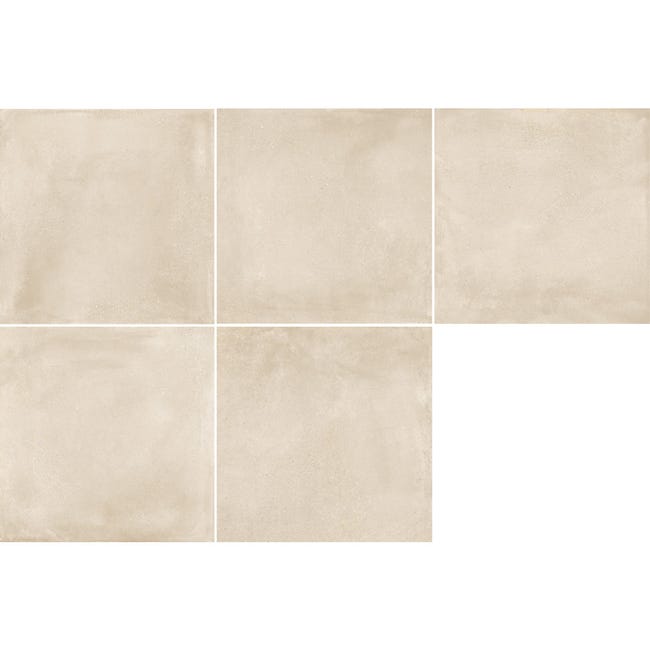 Leroymerlin Piastrella da pavimento interno Roller in gres naturale smaltato opaco beige 60.4 x 60.4cm Sp. 7.4 mm traffico intenso (pei 4/5) R9 Latest stili