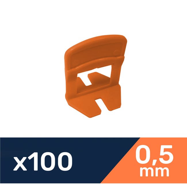 Leroymerlin Sistema livellante per piastrelle a Dritto Sp 0.5 mm. Confezione da 100 pezzi Officina