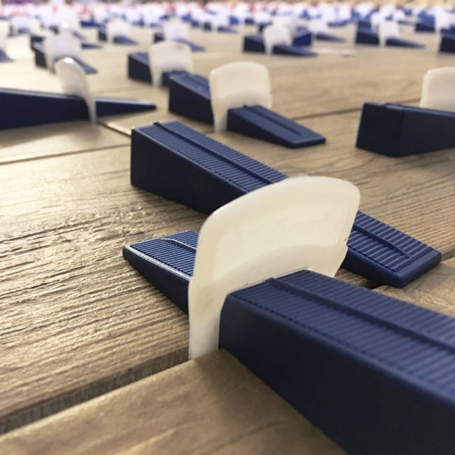 Leroymerlin Sistema livellante per piastrelle a Dritto Sp 0.5 mm. Confezione da 100 pezzi Officina