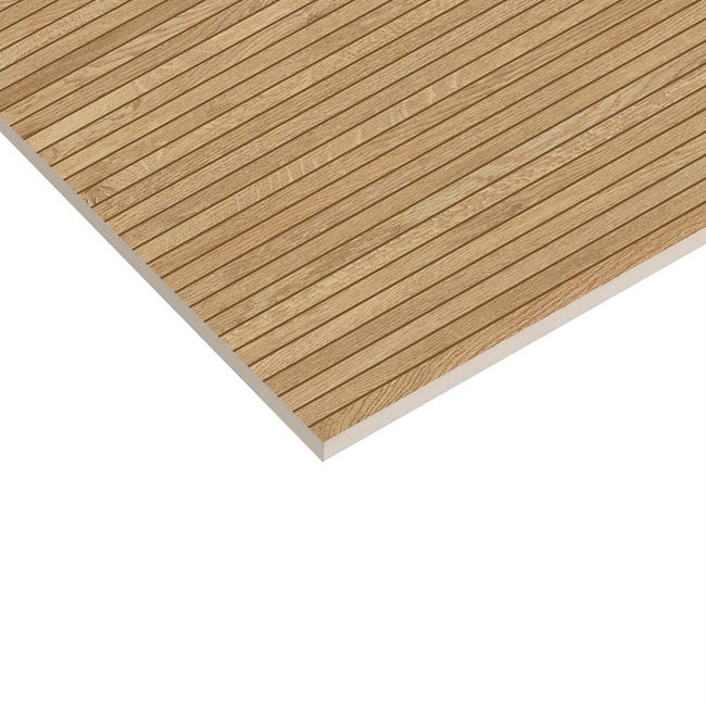 Leroymerlin Piastrella da rivestimento esterno rettificato Harmony in gres porcellanato smaltato opaco rovere 120 x 60cm Sp. 9 mm In vendita