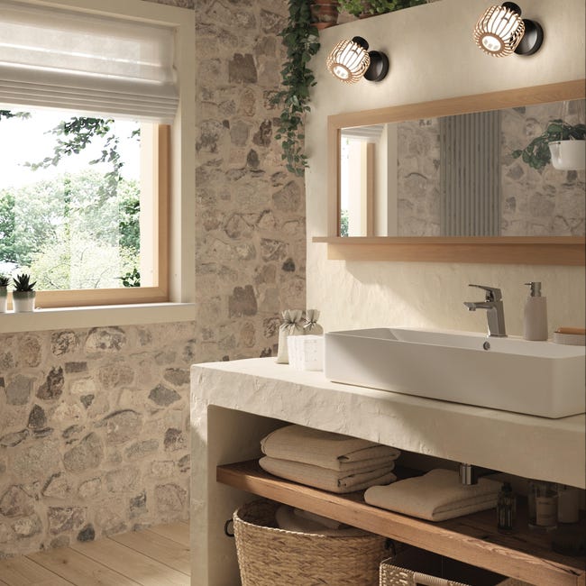 Leroymerlin Rivestimento decorativo in gres porcellanato Rocce beige da interno / esterno Sconti questo mese