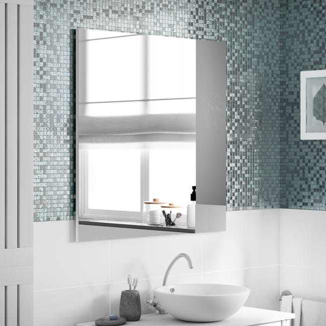 Leroymerlin Mosaico in vetro Ice Mirror argento L 29.7 x L 29.7cm x Sp. 4 mm 2025