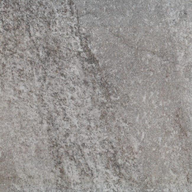 Leroymerlin Piastrella da pavimento esterno Step in gres porcellanato opaco grigio 34 x 34cm Sp. 8.5 mm traffico intenso (pei 4/5) R10 Italy