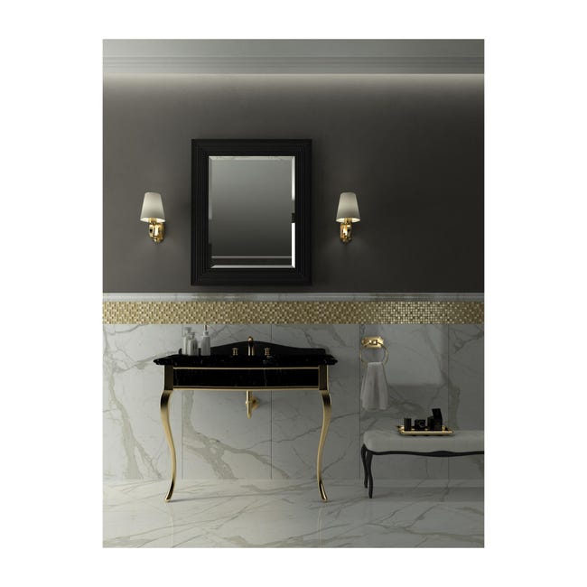 Leroymerlin Mosaico in pietra Crystal oro L 30 x L 30cm x Sp. 8 mm Spedizione Gratuita