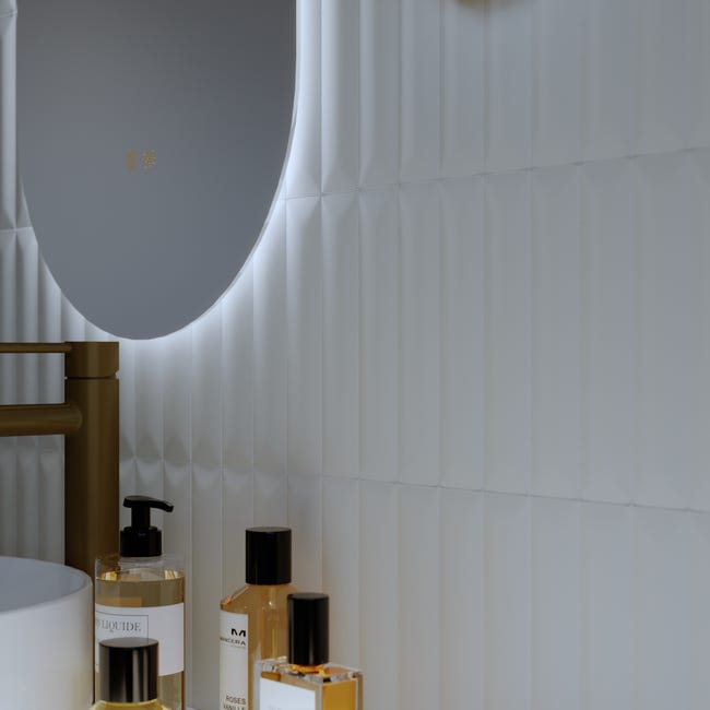 Leroymerlin Mosaico in ceramica BUMP bianco L 31.5 x L 20cm x Sp. 0.0 mm Acquista Ora
